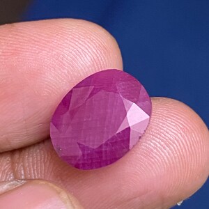 Stunning igitl certified unheated untreated natural ruby oval 8.35CTS cut shape faceted Loose gemstone-July birthstone for jewellery making