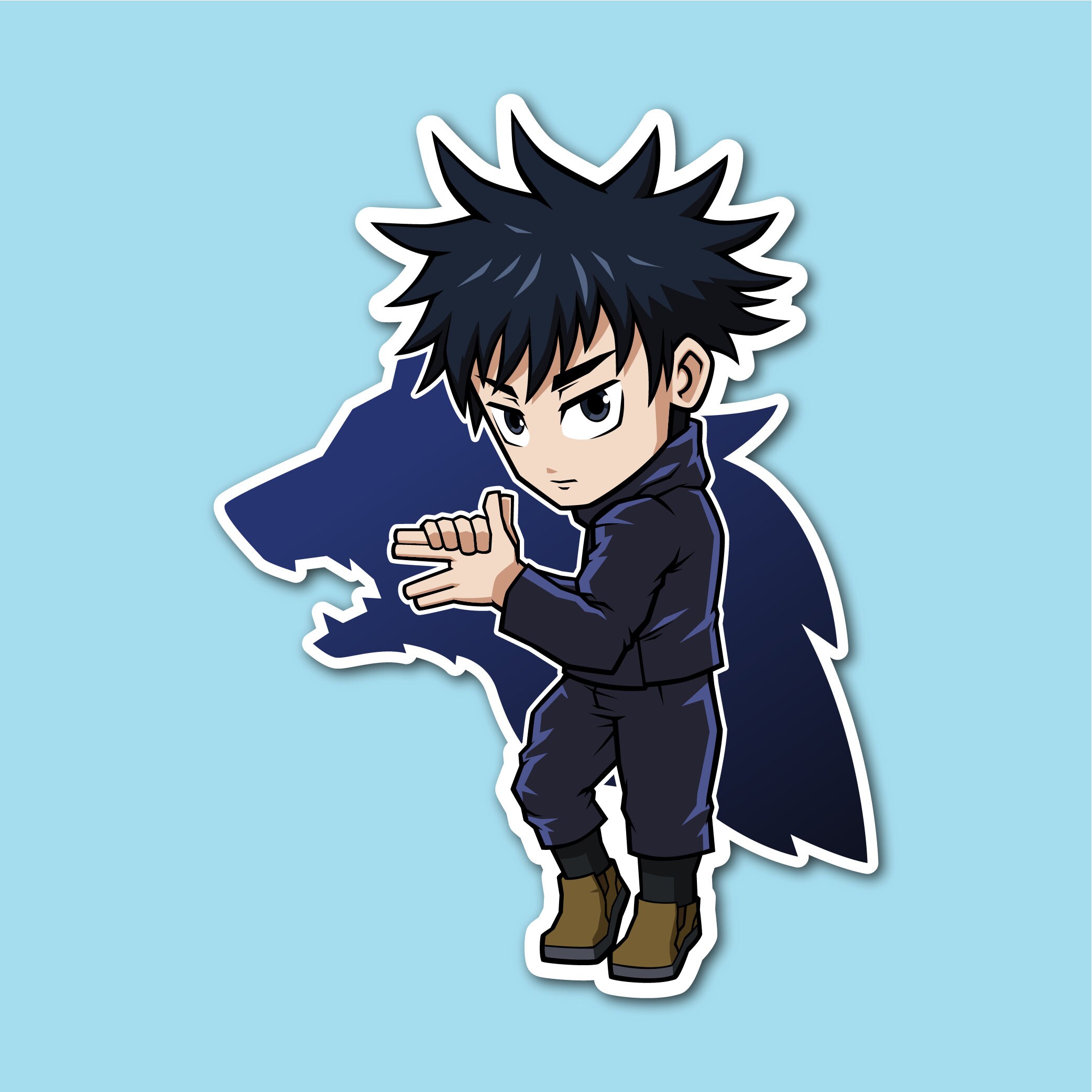megumi stickers jujutsu kaisen megumi fushiguro anime
