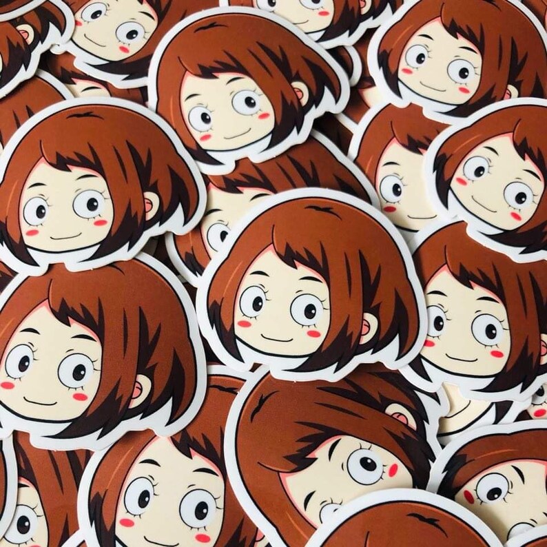 Ochaco Uraraka My Hero Academia Anime Stickers Laptop | Etsy