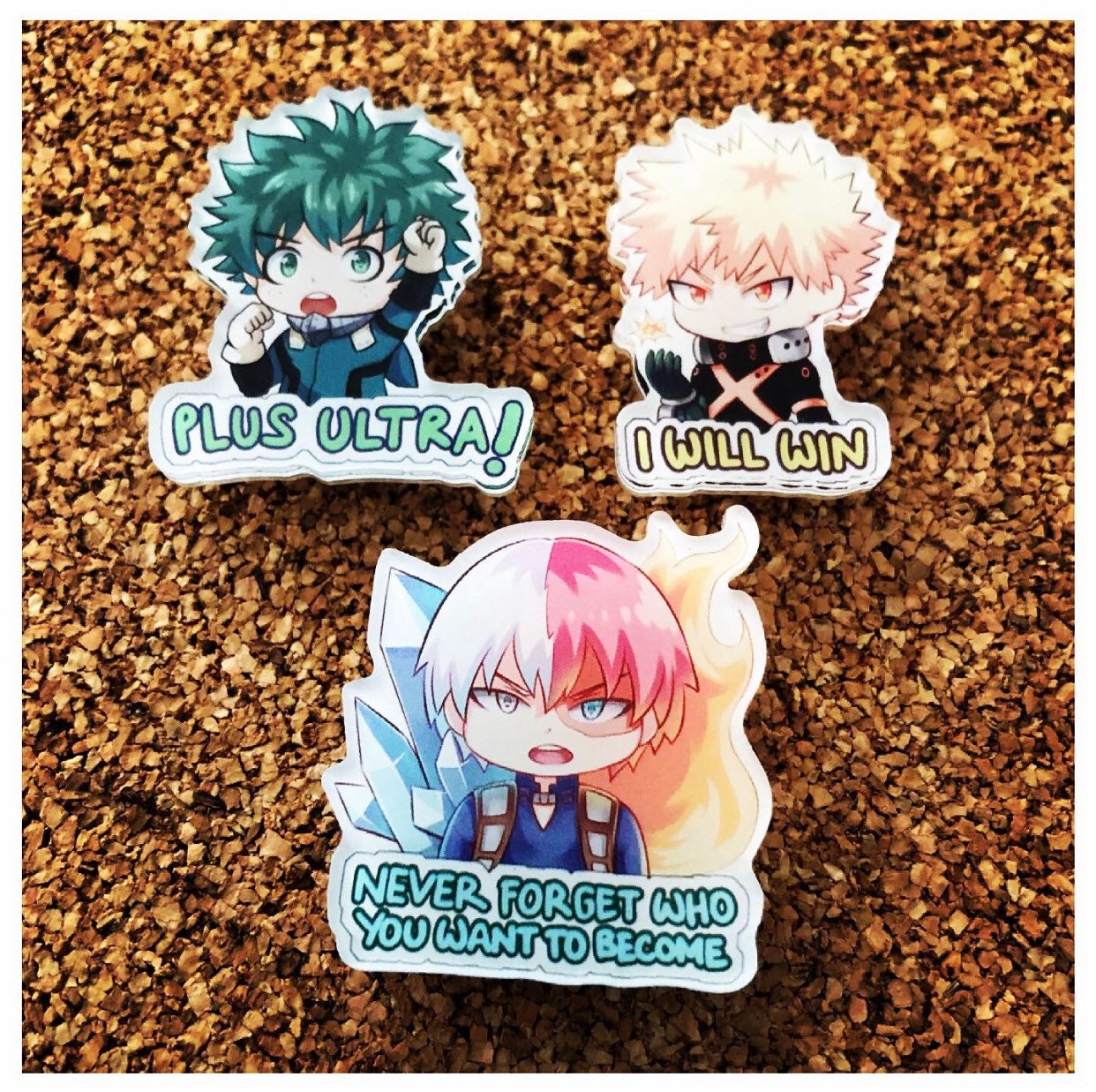 Best Boys Acrylic Lapel Pins Bakugo Deku Shoto Acrylic Pins Todoroki …