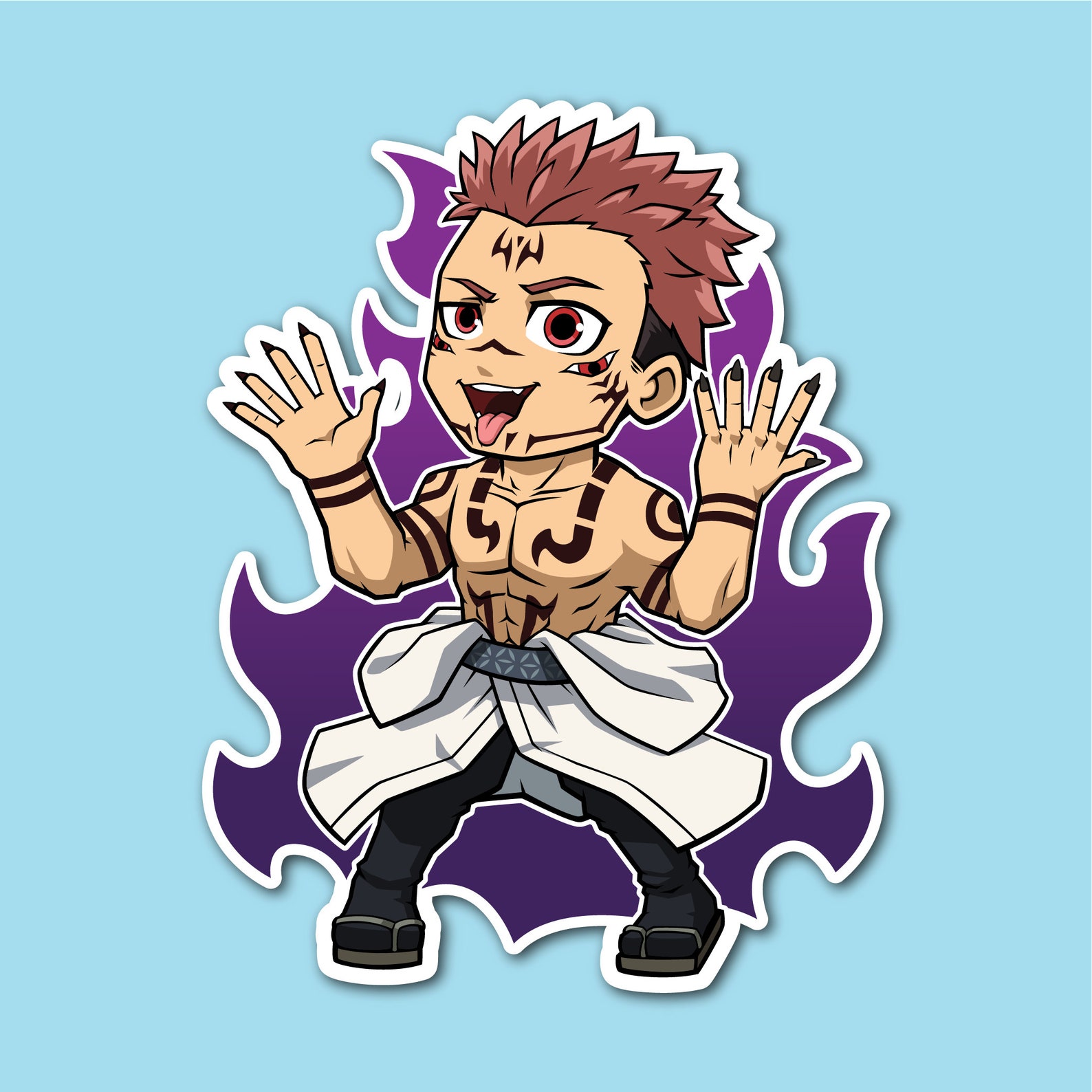 sukuna stickers jujutsu kaisen ryomen sukuna anime