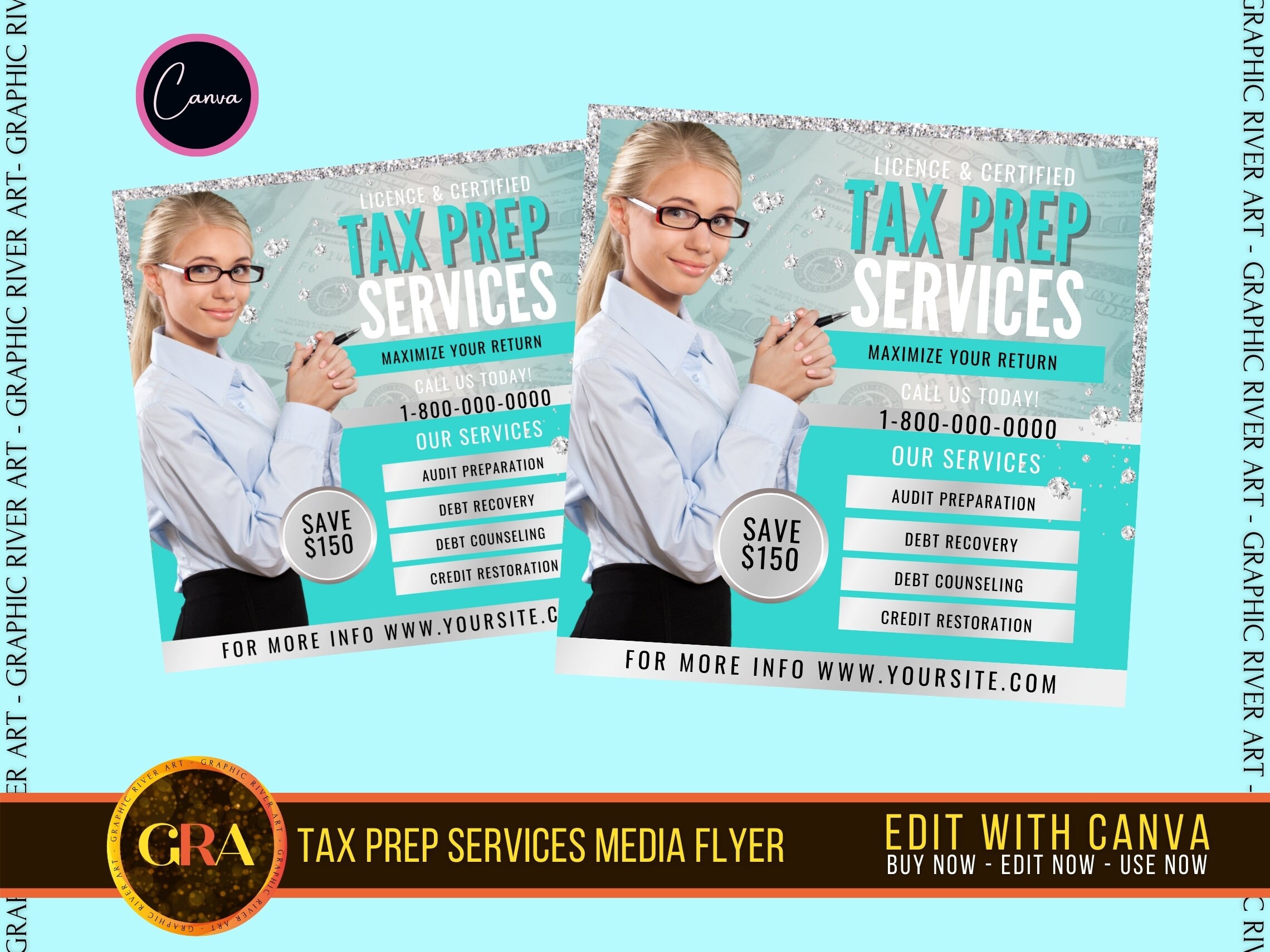 DIY Tax Return
 DIY Tax Prepare Flyer Social Media Flyer Tax Refund Tax Return