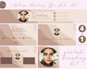 Beige Boho YouTube Branding Kit: Canva Templates (Animated Intro, Banner, Avatar)