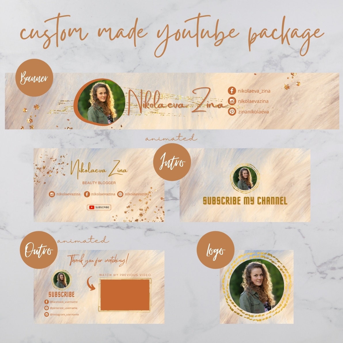Custom Made Youtube Branding Kit Personalized Youtube - Etsy Custom Made Youtube Branding Kit Personalized Youtube - Etsy