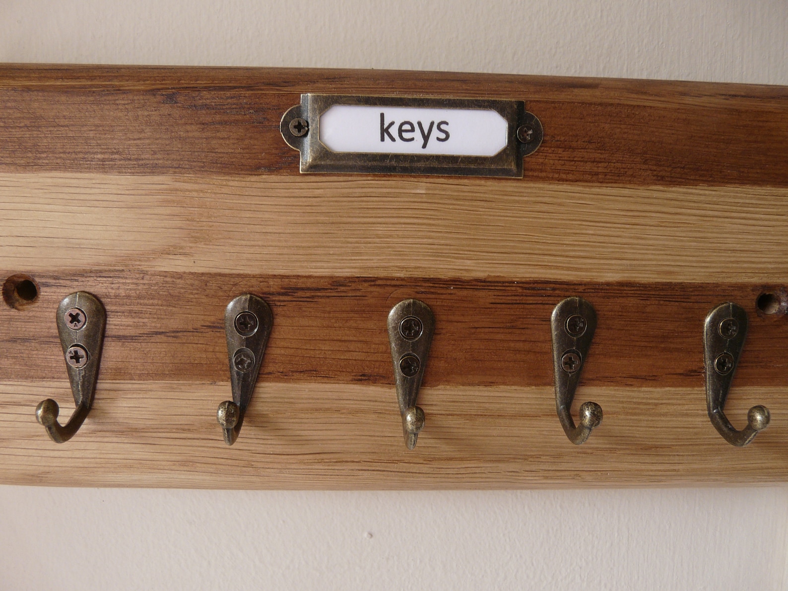 Modern key rack holder wall mounted oak top quality item Etsy