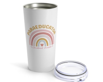 Paraeducator Regenbogen Becher, Paraeducator Kaffeebecher, Para Becher, Paraprofessionelles Geschenk, Para Geschenk, Wertschätzung für Lehrer