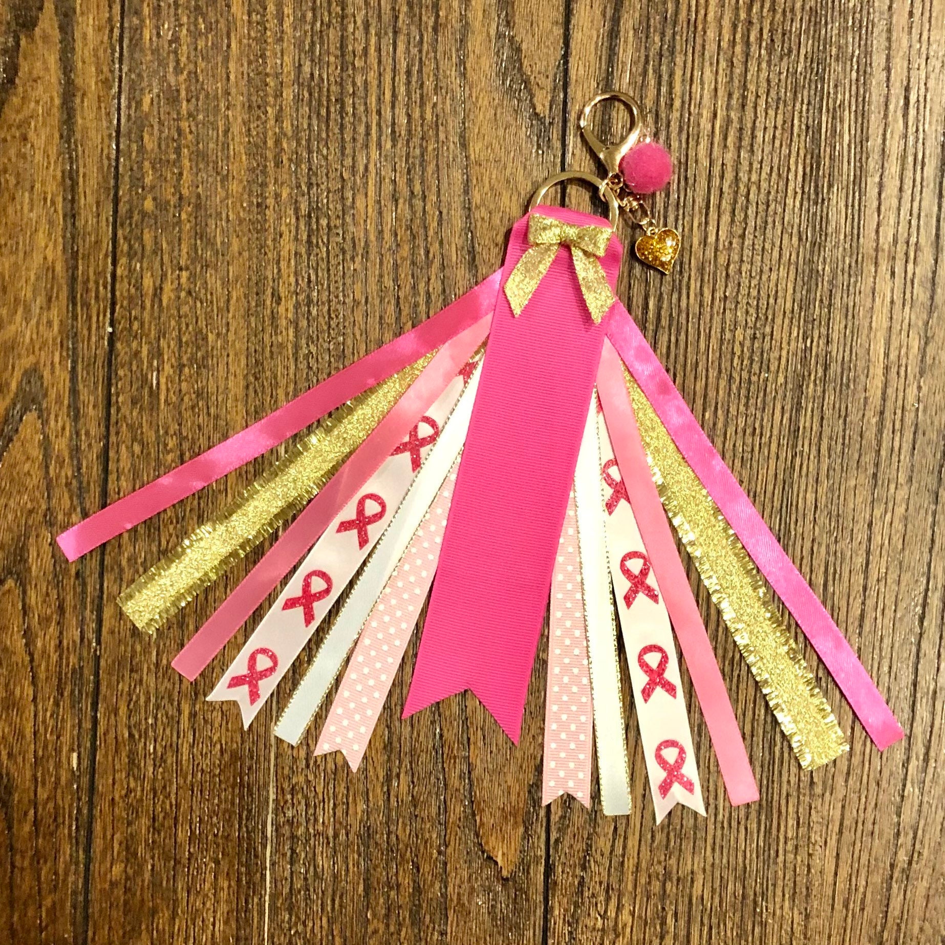 Personalized RIBBON KEYCHAIN name key ring/bag tag/zipper Etsy.de