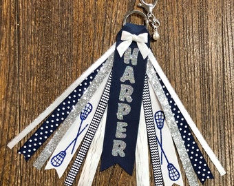 Personalized RIBBON KEYCHAIN Name Key Ring/bag Tag/zipper - Etsy