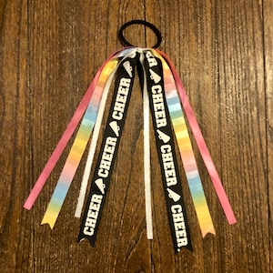 CHEER HAIR RIBBONS - Ponytail Holder Ponies Tie Bow (custom/any Color ...