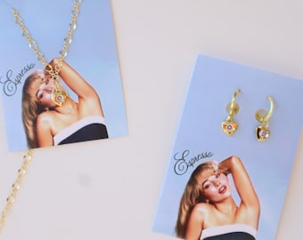 Sabrina Carpenter Jewelry, Short n' Sweet Tour Jewelry, Sabrina Carpenter Necklace and Earrings, Sabrina Carpenter Merch