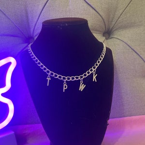 Aesthetic Handmade TPWK Silver Plated Necklace Harry Styles