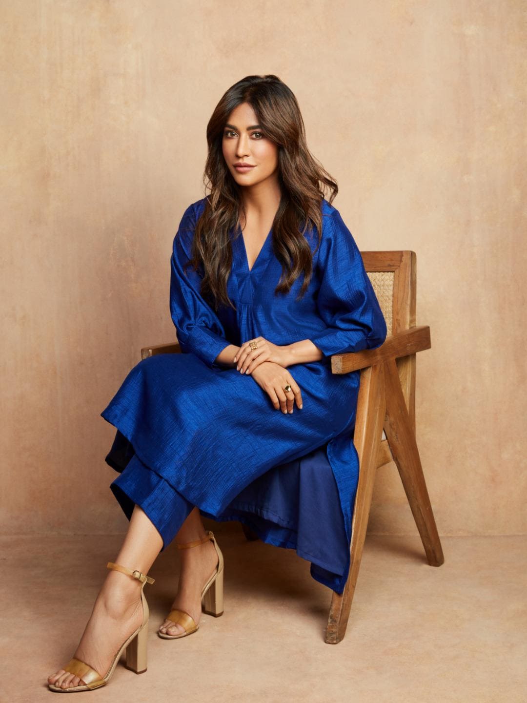 Royal Blue Silk Kurta Pant Set With Puff Sleeves For Women Salwar Suit Set For Wedding Kurta Pants Punjabi Suit Pakistani Salwar Kameez