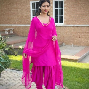 Costume punjabi patiala sur mesure pour femme costume salwar kameez salwar lengha choli couleurs disponibles pakistanais salwar kameez robes pakistanaises