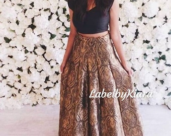 Brocade skirt with silk blouse lehenga choli for women bridesmaid lehenga choli Indian dress