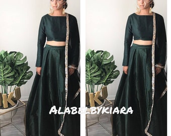 Simple girlish lehenga choli set for women indian wedding lehenga pakistani dress indian dress bridesmaid lehenga indian bridesmaids dress