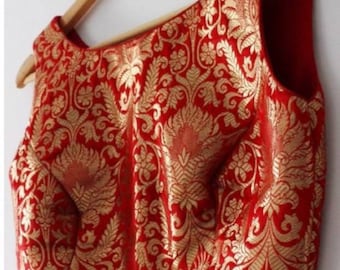 Designer Custom made banarasi brocade blouse lehenga blouse sari blouse indian blouse choli Colors available style customisable