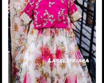 Indian pakistani Designer lehenga choli for women bridesmaid lehenga choli Indian lehenga choli for women organza lehenga