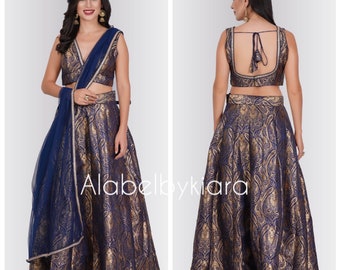 Party wear lehenga choli dupatta brocade lehenga banarasi lehenga choli bridesmaid lehenga plus size lehenga choli wedding lehenga for women