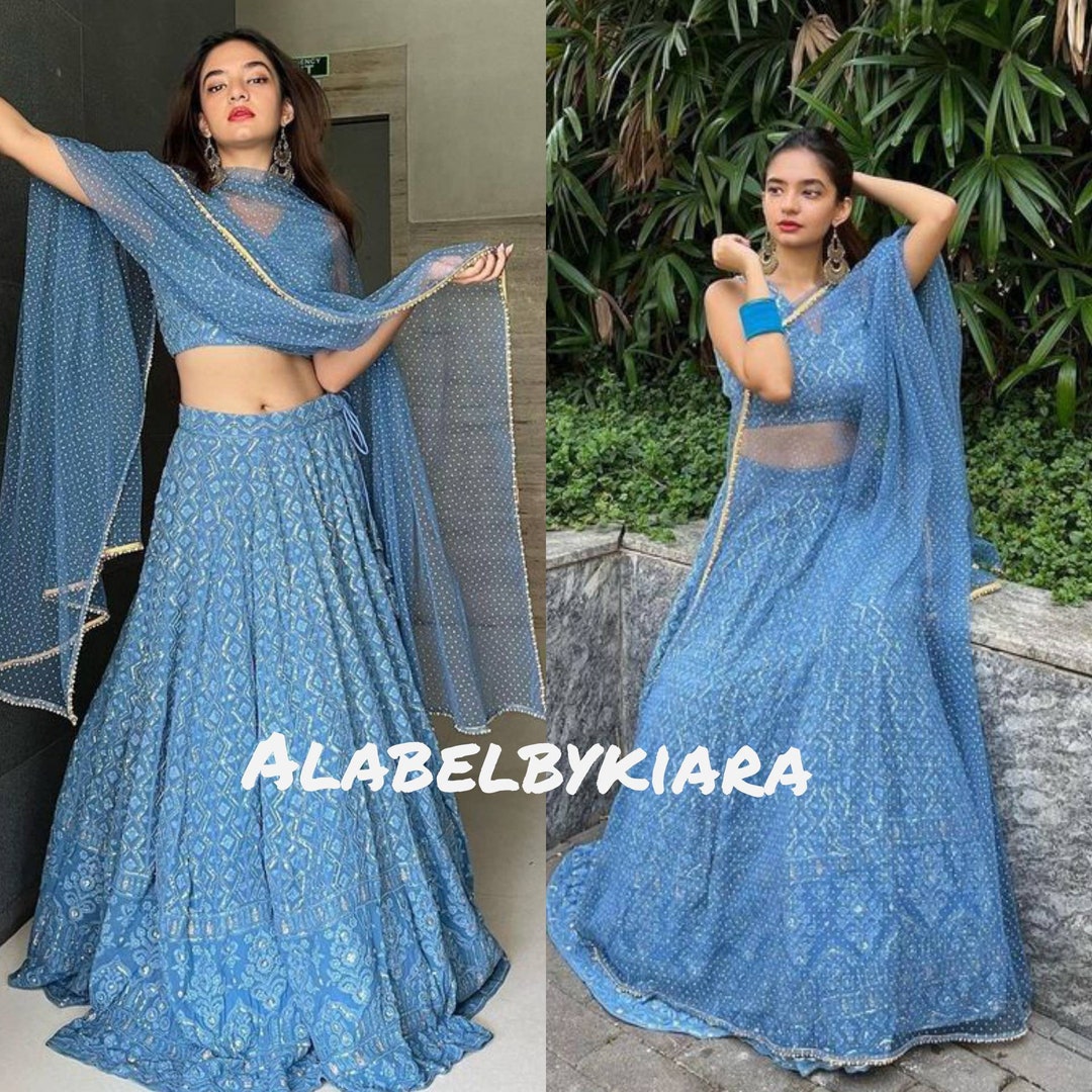 Chikankari Embroidery Lehenga Sets Indian Lengha Choli Colors Available ...