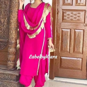 Punjabi patiala suit for women salwar suit anarkali suit bridesmaid dress punjabi suits Indian dress colors available salwar kameez