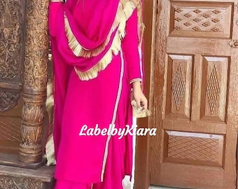 Completo Punjabi Patiala per donna, completo salwar, completo anarkali, abito da damigella d'onore, completi punjabi, abiti indiani, colori disponibili, salwar kameez