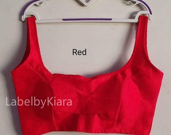 Custom Made Silk Blouse For Women Sari Blouse Readymade Blouse Indian Crop Top Wedding Lengha Choli Partywear Top For Functions