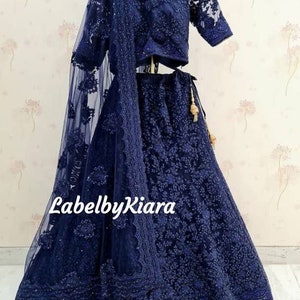 Custom lehenga choli dupatta bridal lehenga choli bridesmaid dress Net embroidered lehenga Indian lehenga choli
