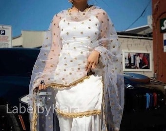 Abito indiano Kurta Patiala e Dupatta per donna, abito Salwar per matrimonio, abito Kurta Patiala, abito Punjabi, salwar kameez pakistano per cerimonie