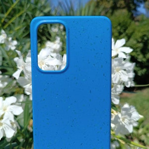 A blue case set amidst nature