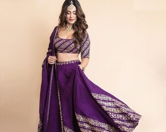 purple lenghas