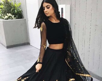 Black lehenga ideas Clearance