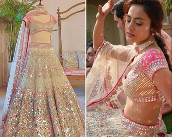 Multicolor Mirror Work Lehenga Choli 