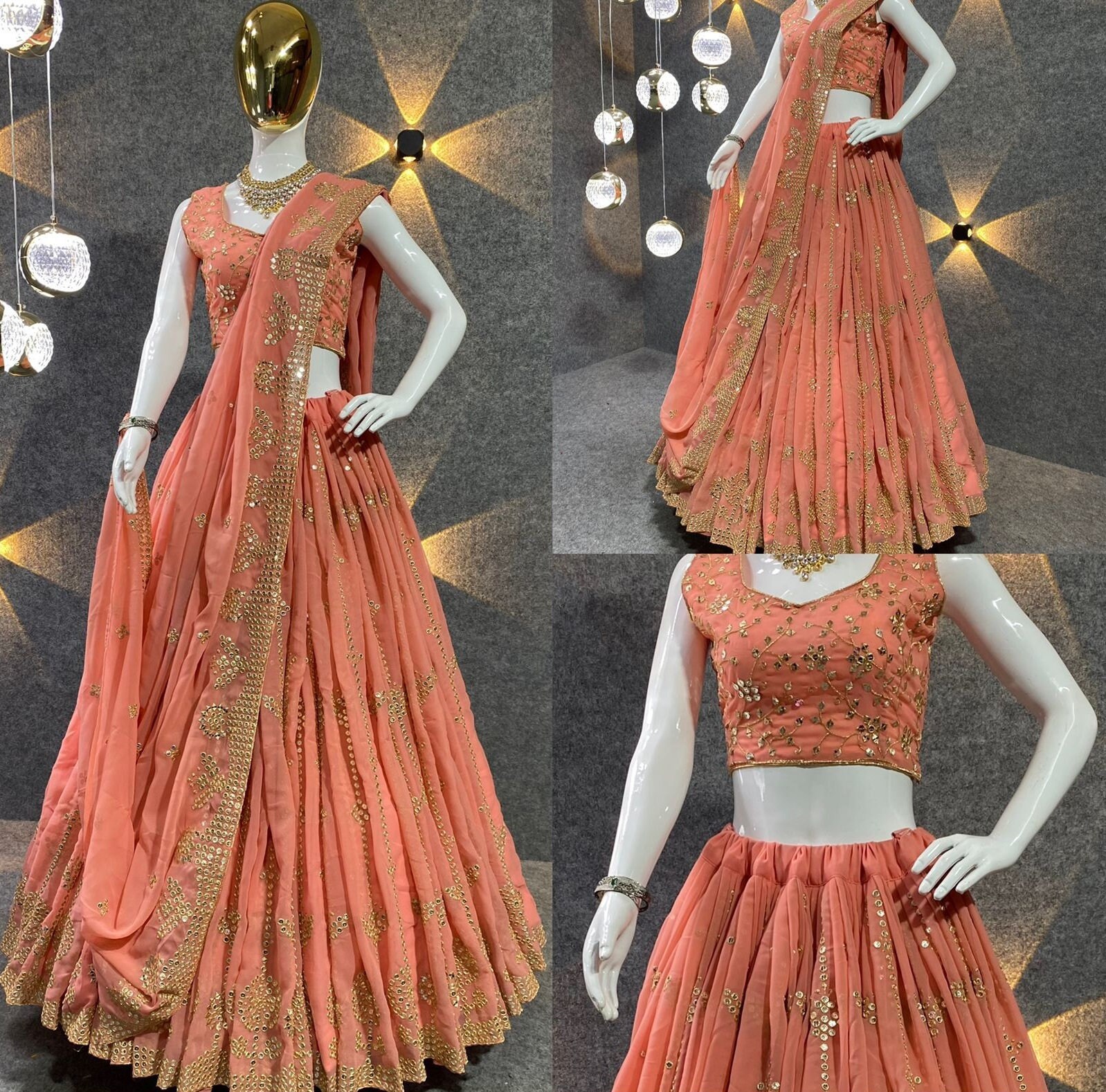 Vestido De Diseñador Naranja Lengha Lehenga Traje Tradicional étnico Indio Traje Indio Chania Choli Vestido De Fiesta Vestido Blanco Ropa De Boda | Vestido De Diseñador Naranja Lengha Lehenga Traje Tradicional étnico Indio Traje Indio Chania Choli Vestido De Fiesta Vestido Blanco Ropa De Boda |