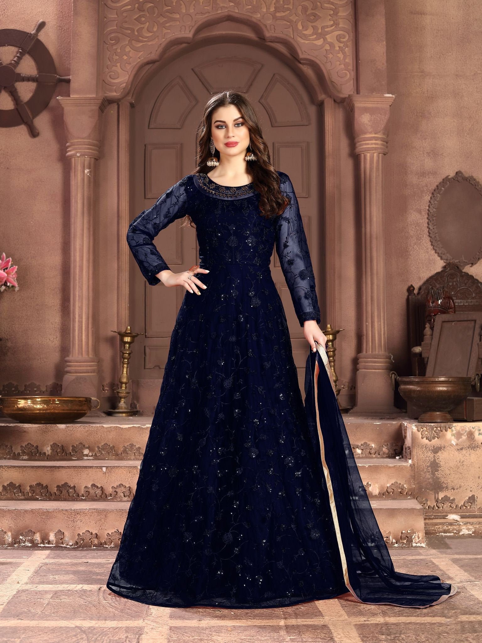royal blue frock suit