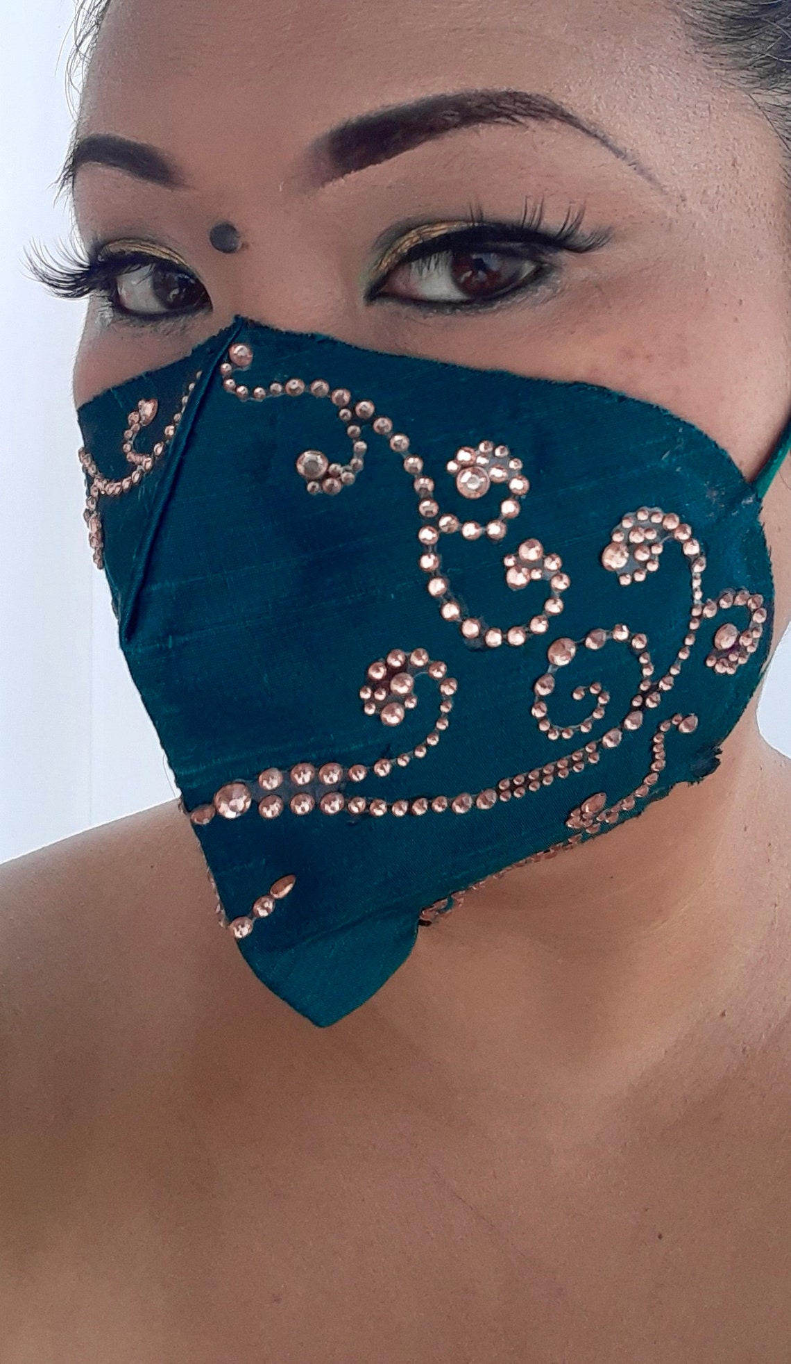 EXTRAVAMASK Fashion K95 Mask Fashion Jeweled Beaded Etsy