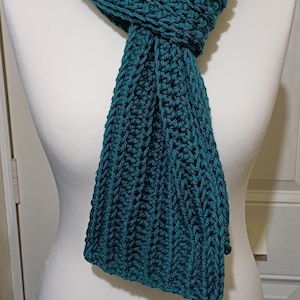 Ribbed Scarf Crochet Pattern