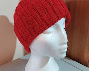 Patrón de gorro de crochet acanalado, holgado o ajustado (patrón digital)