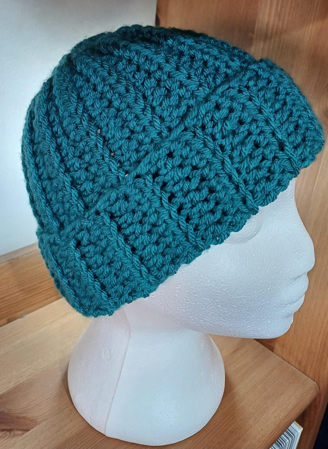 Womens Chunky Ribbed Hat Crochet Pattern: (PDF Pattern) - Etsy