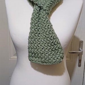 Scarf Crochet Pattern, Zig Zag Puff Stitch, Easy Crochet Scarf Pattern