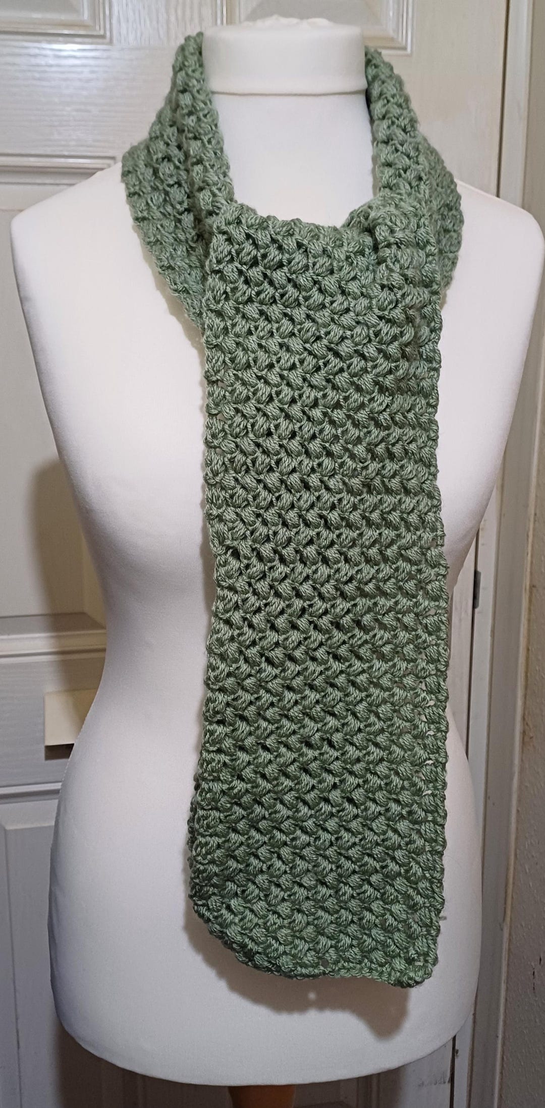 Puff Stitch Crochet Scarf Pattern, Women's Accessory (PDF Pattern) - Etsy