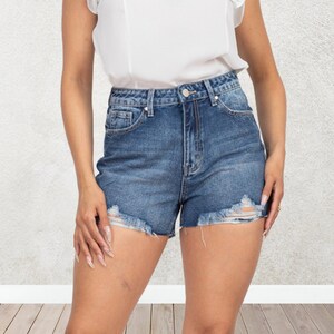 High waisted jean shorts etsy hot sale