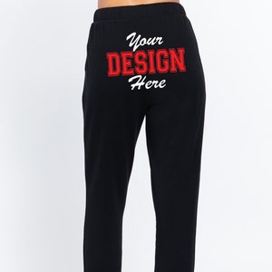 Custom Cotton Blend Sweat Joggers, Personalized Sport Gift