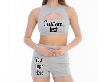 Crop Top Pajama Set - Etsy
