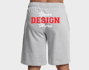 Customize Mens Terry Shorts, Personalized Sweat Shorts, Mens Basket Short, Fleece Terry Man Shorts, Personalized Sweat Shorts, Nfl, Nascar