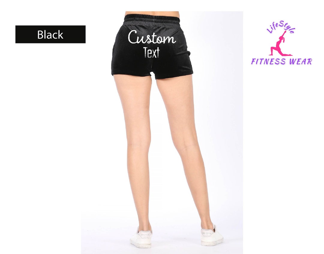 Custom Text Booty Shorts, Custom Picture Shorts, Personalized Gift ...