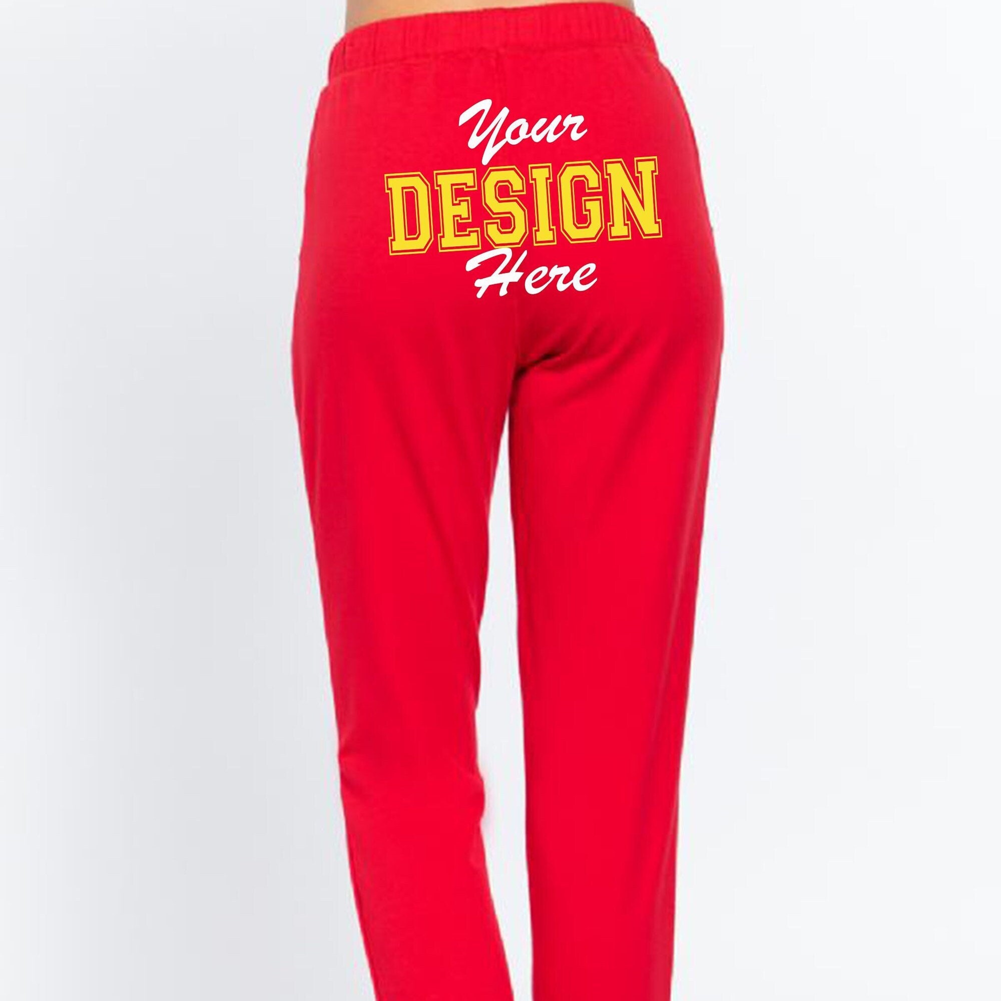 Custom Varsity Text Sweatpants Cool Sweatpants Streetwear Inspired Sweatpants  Graphic Sweatpants Loungewear Sweatpants Unisex Gift 