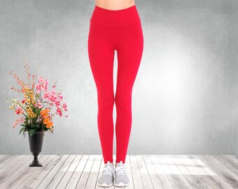 Customized Leggings for women, Buttery Ultra Soft Premium Leggings, Stretchy leggings for women, Personalized Yoga pants, Organic Cotton