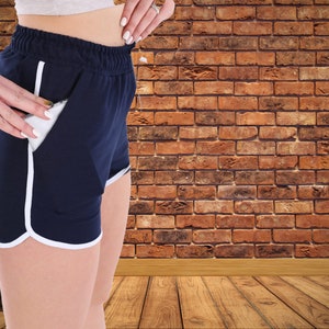 Customize Dolphin Shorts With Pocket,  Women&#39;s Ultra Soft Running Shorts, Casual Active Workout Yoga  Shorts, Cheerleader Booty Short