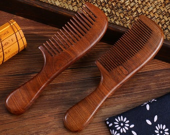 Personalizeable High Quality Ebony Wood Hairbrush with Clear Lines