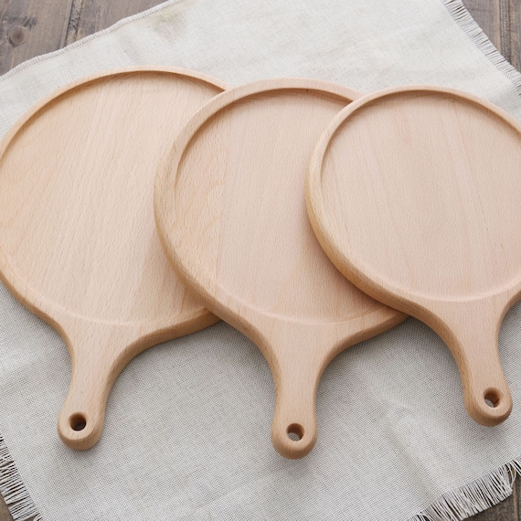 Handcrafted Customized Wood Pizza Holder Pan Pizza Peel in Etsy